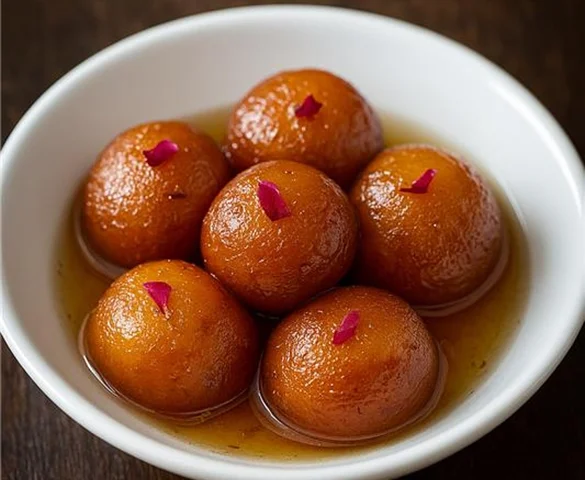 Gulab Jamun dessert takeout, Butter Chicken Hut NW Calgary
